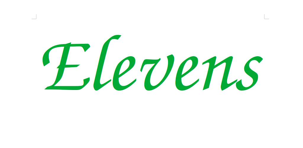 Elevens banner text